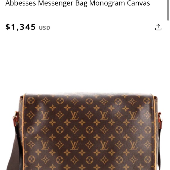 Brand new vintage Louis Vuitton Abbesses Messenger Bag Monogram Canvas - Picture 7 of 7